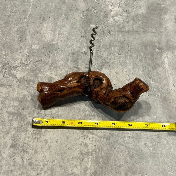 Vintage Corkscrew Laurent Siret Rochefort France wooden handle - Picture 8 of 12